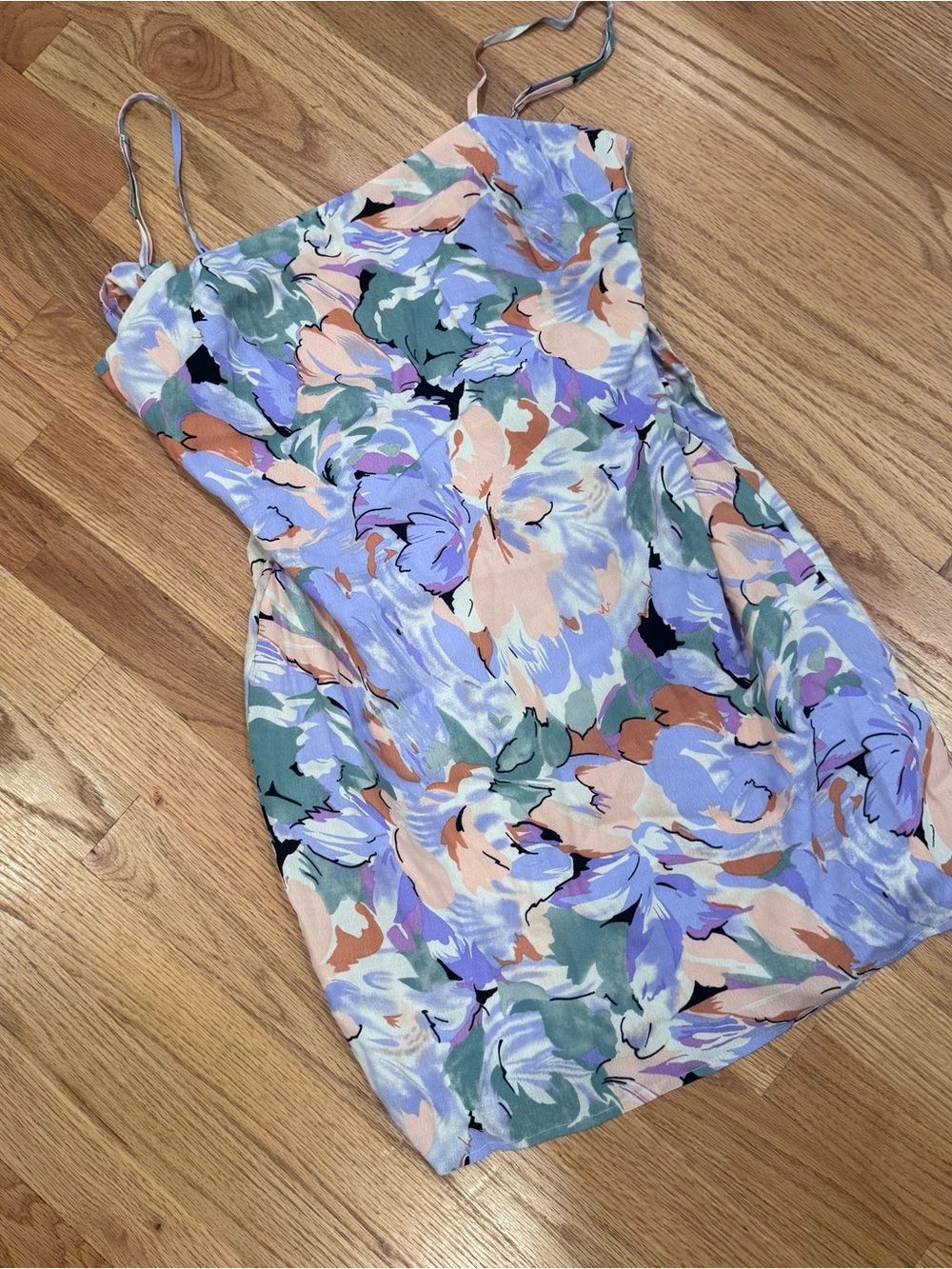 Lulus Impressions Of Love Multi Floral Print Tie-back Mini Dress Other - Size S - Picture 2 of 4
